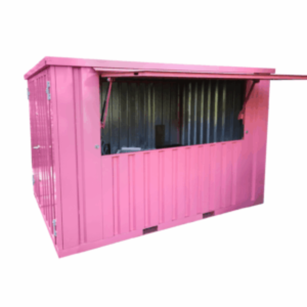 Contentor 10 Pés Rosa RAL 3015