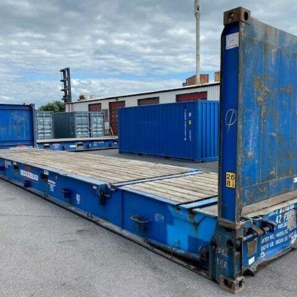 Contentor flat rack de 40 pés pliable