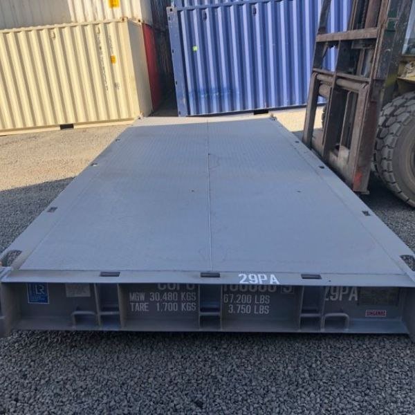 Contentor plataforma de 20 pés