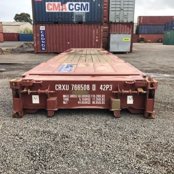 Contentor plataforma de 40 pés