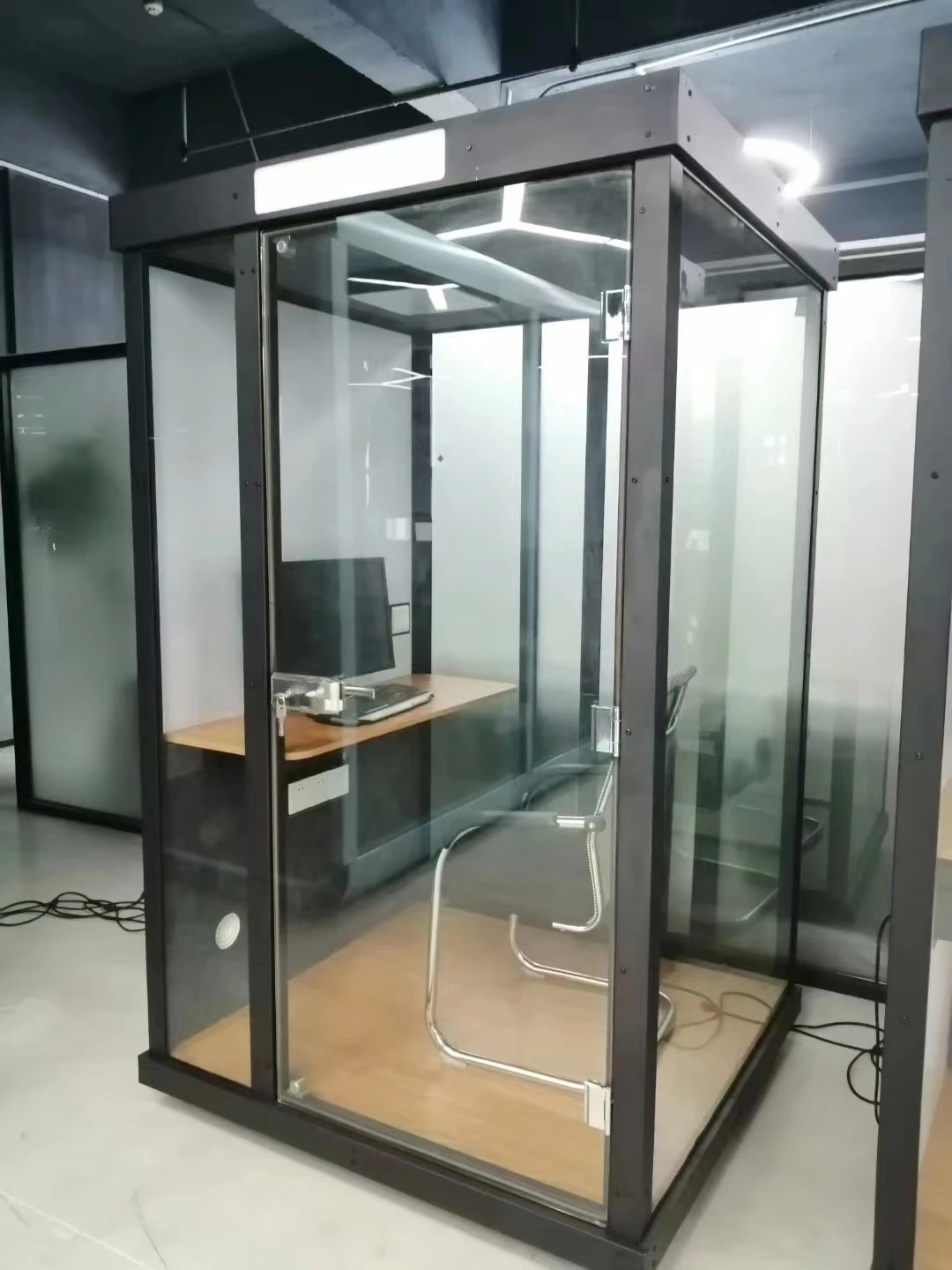 Movable Isolation Healthcare Booth Cabin Pod Room with Tempered Glass Material for Health Check Inspection – Image 4