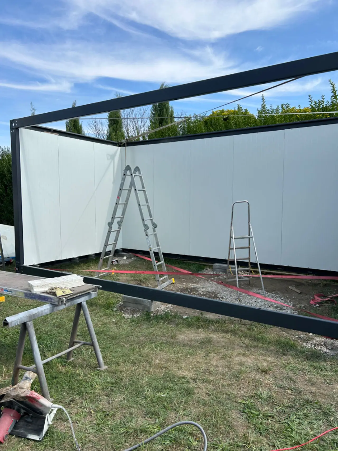 MINI Prefab Quick Assembly Sunny House Prefabricated Windproof Container waterproof Outdoor storage Steel structure room – Image 6