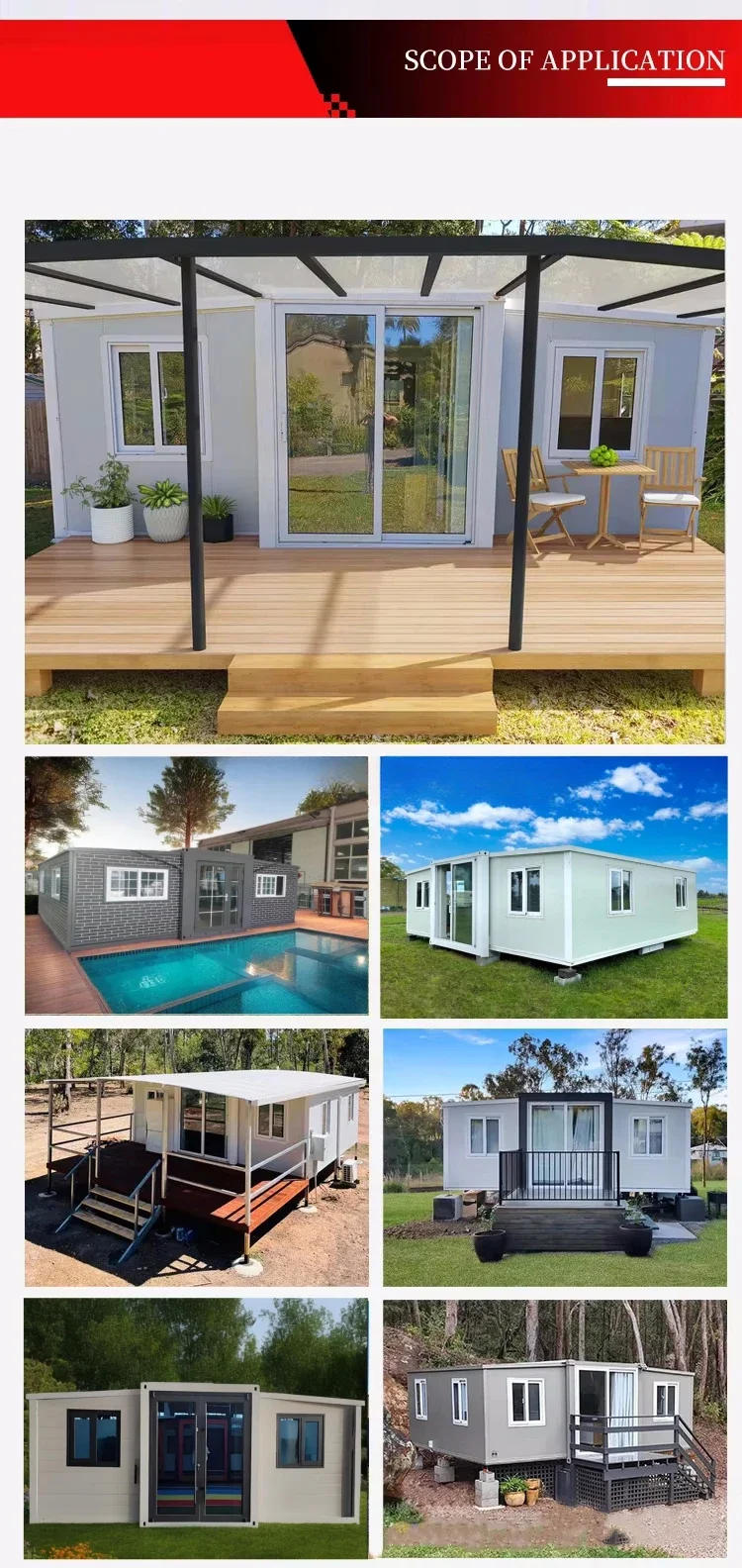 Tiny Home 3 4 Bedroom Prefab Container Homes 20FT 40ft Luxury Prefabricated Container Flat Pack House Foldable Container House – Image 26