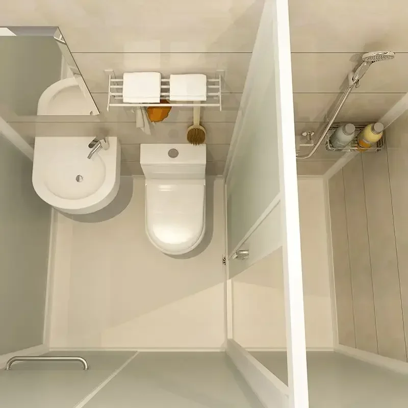 Toilet with Squatting Pit, Integrated Shower Room, Integrated Bathroom, Mobile Toilet, Squatting Shower Room – Image 5