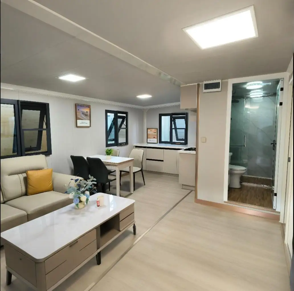 Glass Curtain Wall Steel Expandable Container House Foldable Snow Prevention for Hotel and Villa Use – Image 5