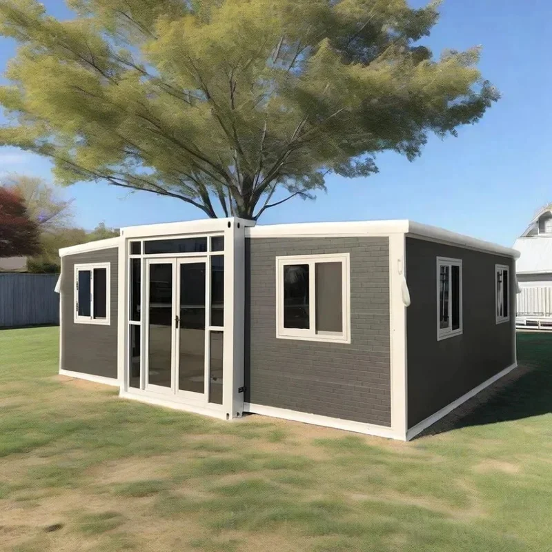 Glass Curtain Wall Steel Expandable Container House Foldable Snow Prevention for Hotel and Villa Use – Image 13