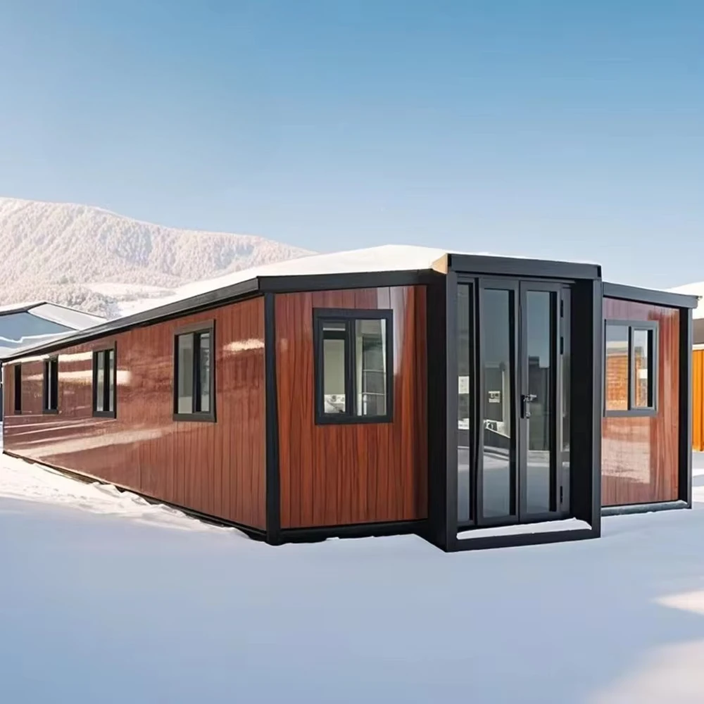 Glass Curtain Wall Steel Expandable Container House Foldable Snow Prevention for Hotel and Villa Use – Image 10