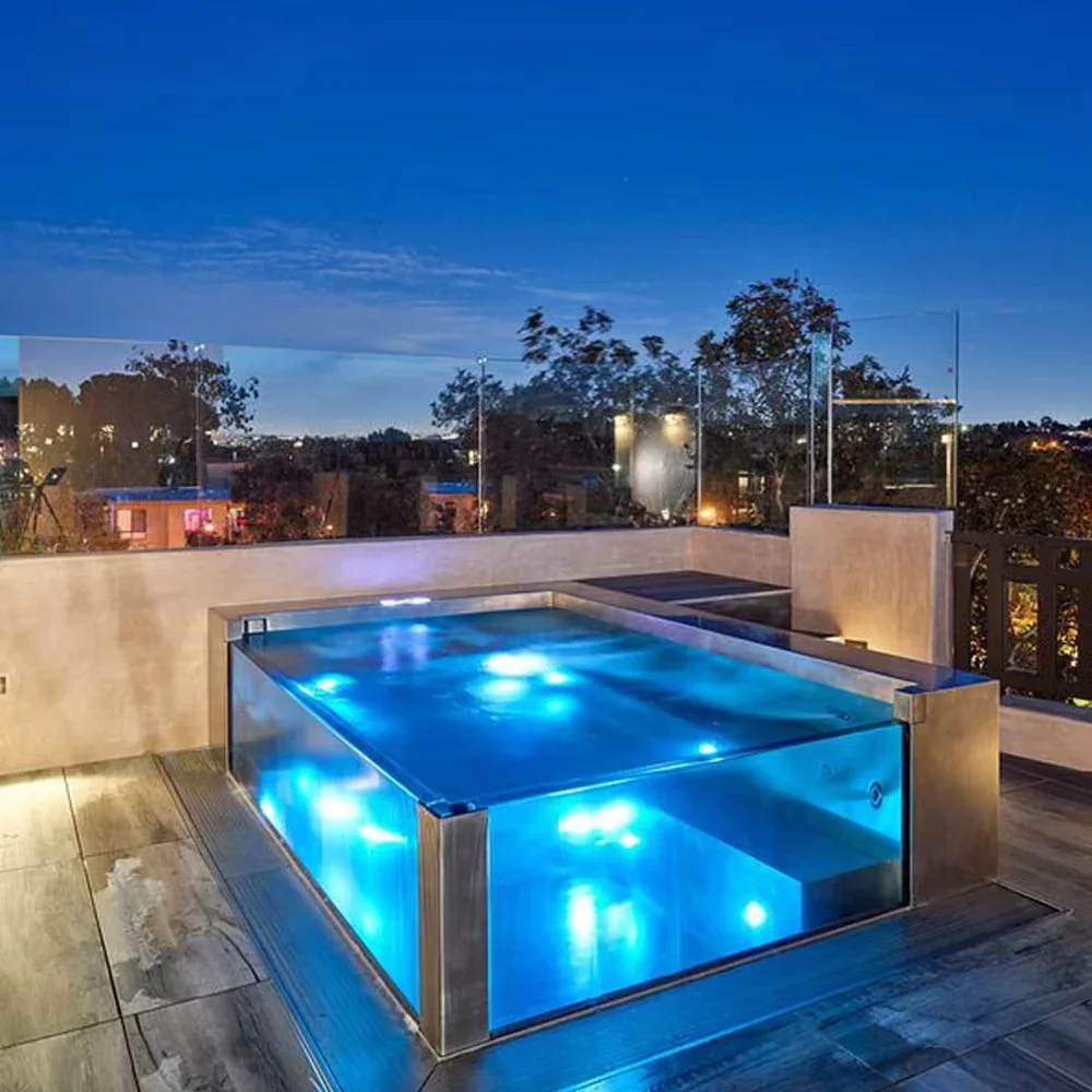 Luxury Transparent Acrylic Swimming Pool Panel Thick Plexiglass Unbreakable Wall for Villa Resort Hotel Decoration