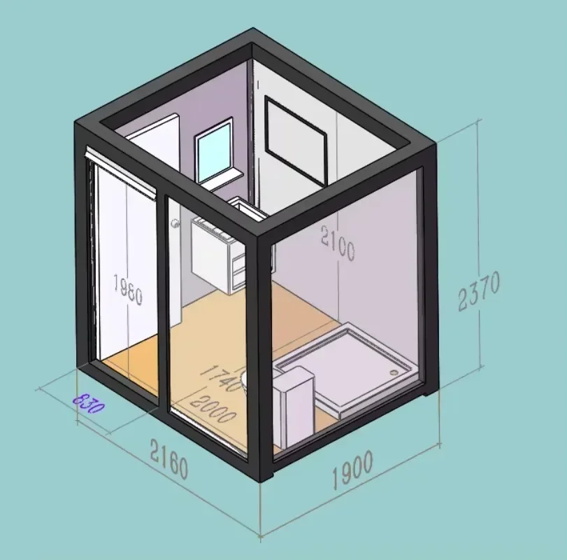 Suihe Wholesale Prefabricated Public Outdoor Bathroom Mobile Portable Toilet – Image 3