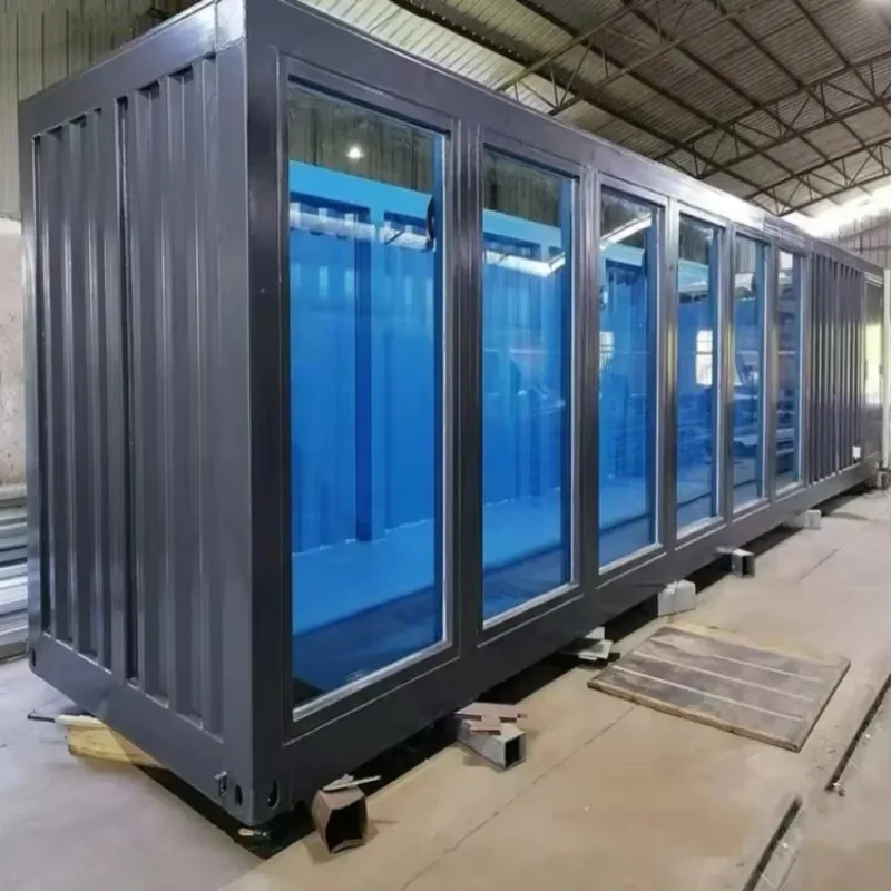 Hot Sale 20ft & 40ft Contemporary Design Outdoor Pool for Villas and Dining for House Use Steel Shipping Container Swimming Pool – Image 7