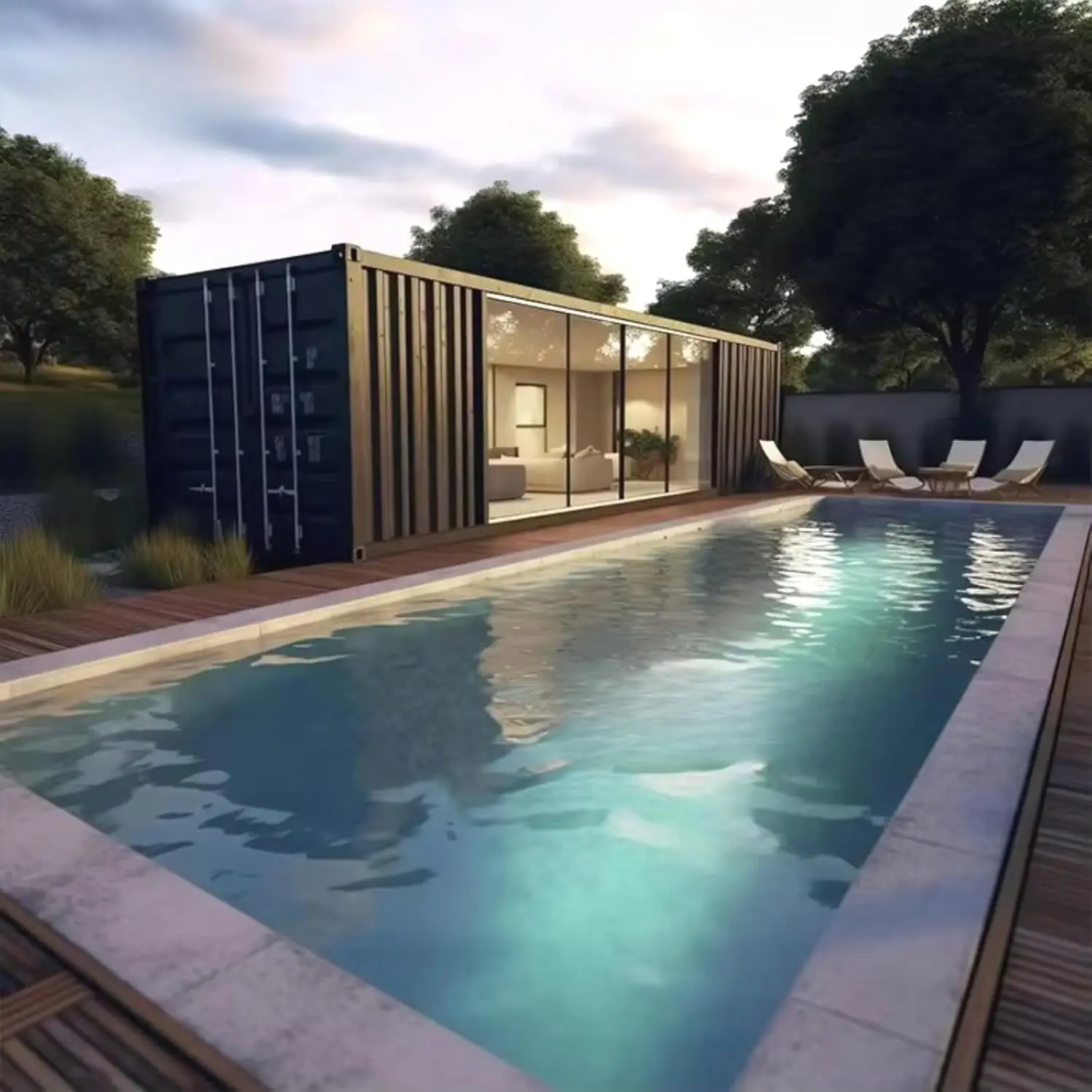 Custom Container Pools Portable Above Ground Modular Pools, Easy To Install, Prefabricated Modular Pools Designed for Durability – Image 3
