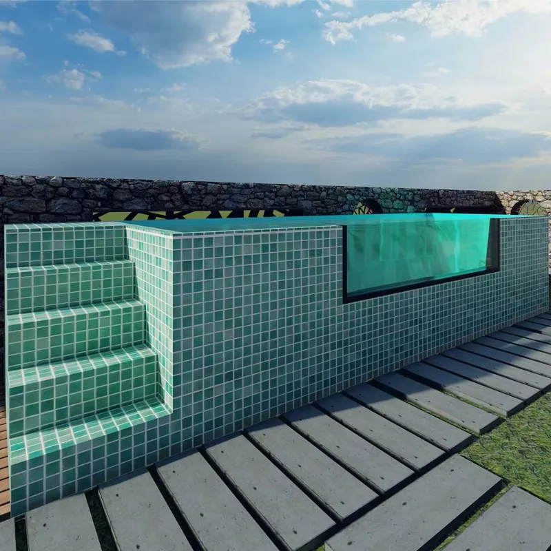 Custom 20ft 40ft Luxury Modular Shipping Container Swimming Pool with Filtration and Heating System – Image 5