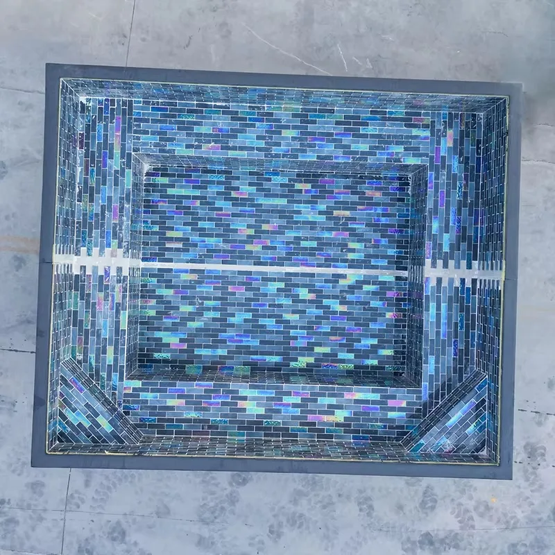 Wholesale Swim Spa Pool Outdoor Mosaic Tiles Small Size Piscina Frp Fiberglass Jacuzzi Above Ground Cold Plunge Swimming Pool – Image 4