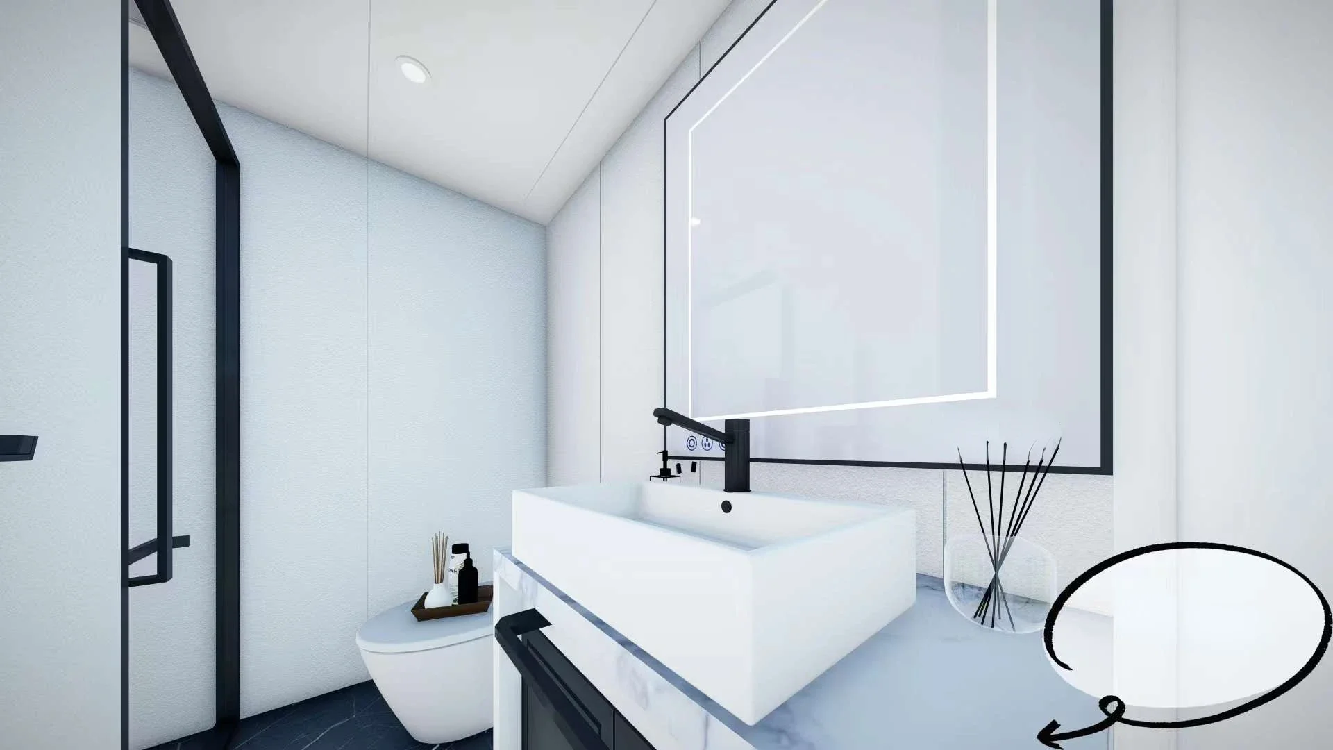 Hot Sale Modular Activity Room Smart Apple Cabin Container Room with Shower Room – Image 6