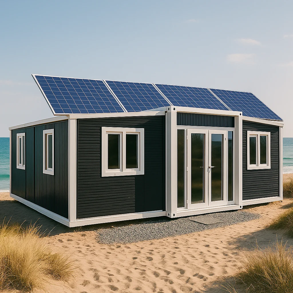 Wholesale Australia Double Wing Expandable Container House Folding 20ft Flat Pack Prefab Luxury Modular Homes Ready To Live In