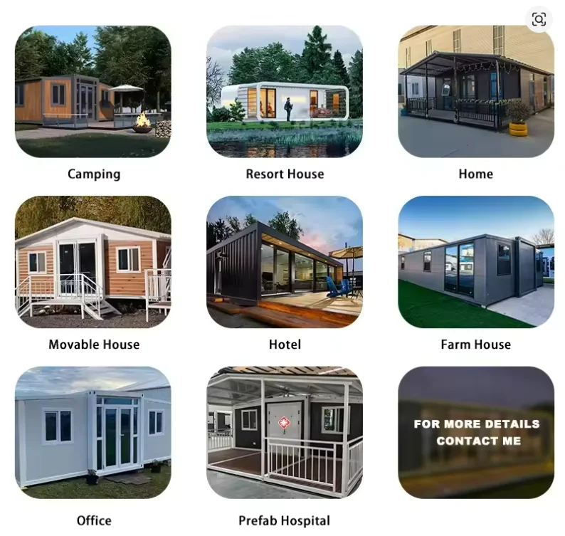 Direct Sale 40 Ft 20Ft Prefabricated Expandable Portable Container Home with 2 Rooms and Restroom Ready to Use – Image 8