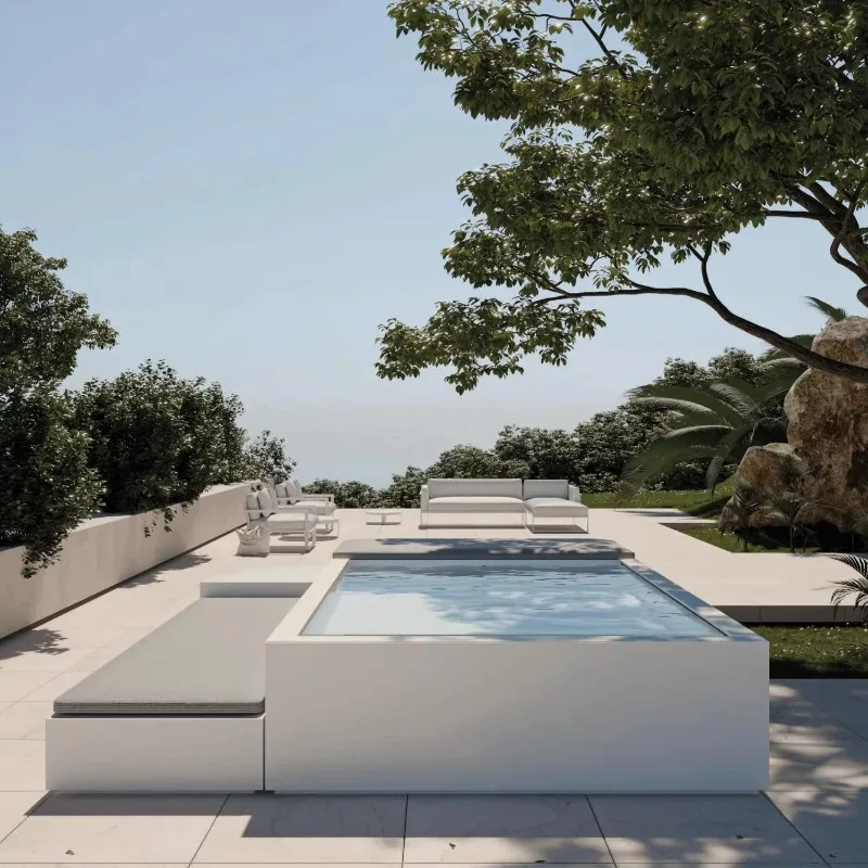 Wholesale Swim Spa Pool Outdoor Mosaic Tiles Small Size Piscina Frp Fiberglass Jacuzzi Above Ground Cold Plunge Swimming Pool – Image 6