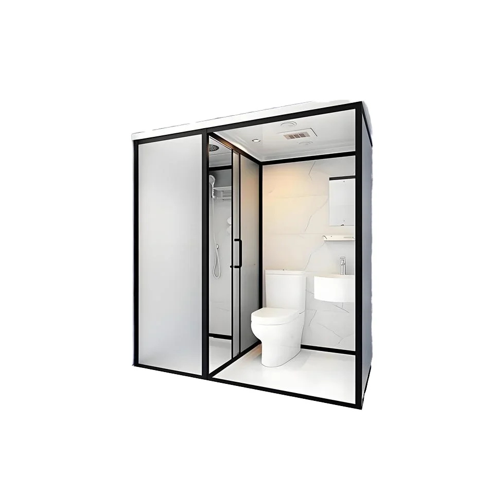 Prefab Outdoor Bathroom Unit Steam Shower Cabin Room with Glass Enclosure for Toilets Modern Outdoor Bathroom Design