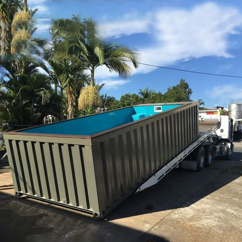 Professional Large Building Family 15ft 40ft 20ft Shipping Container Pool Fiberglass Above Ground Swimming Pool for Adults – Image 2