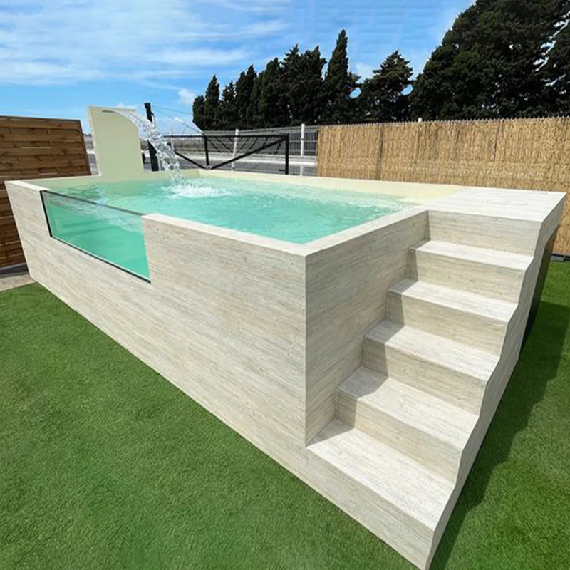 Family Outdoor Jacuzzi Wooden Above Ground Swimming Pool Equipment Complete Set Piscina Fiberglass Swimming Pools Shell – Image 3