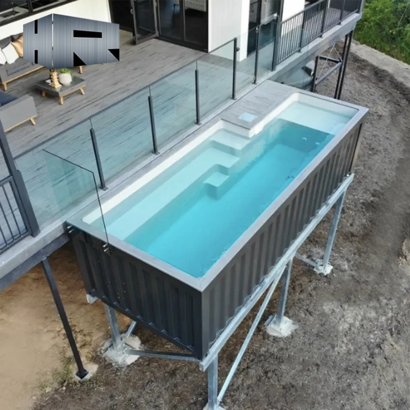 Professional Outdoor Swimming Pools Fiberglass Shipping Container Pools for Sales – Image 2