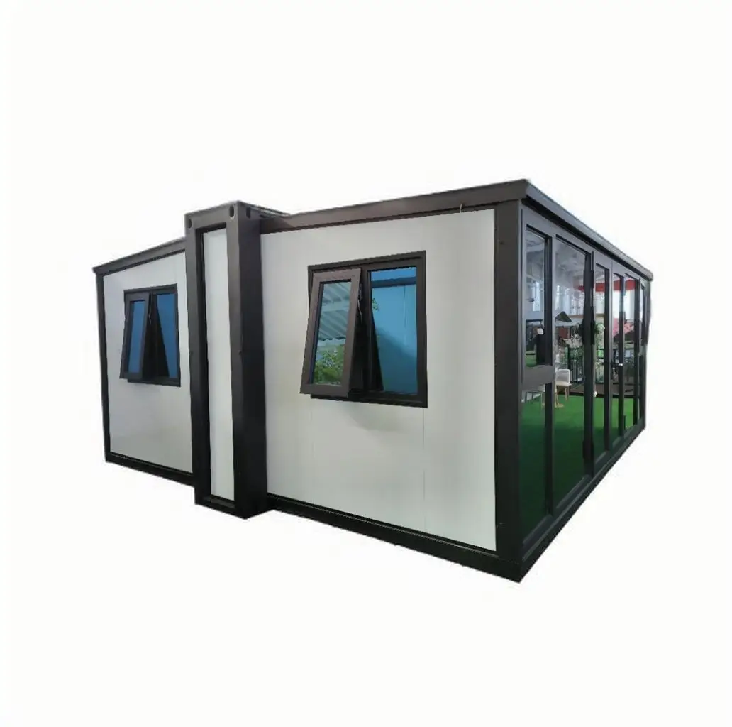Glass Curtain Wall Steel Expandable Container House Foldable Snow Prevention for Hotel and Villa Use – Image 2