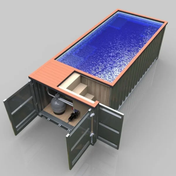 Piscina Modular Personalizada em Contentor