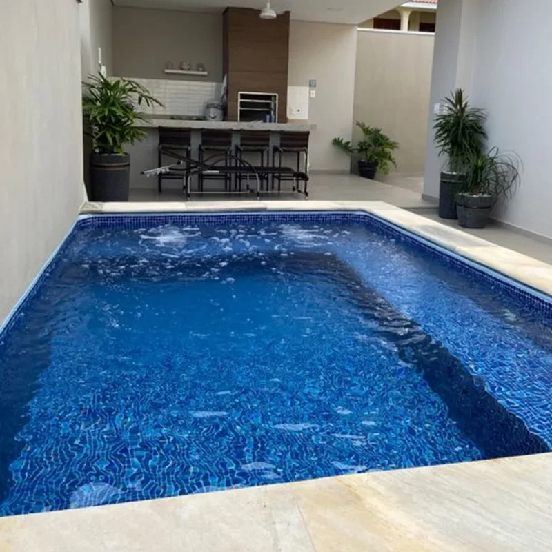 Garden Home Backyard Small Size 2m 3m Custom Fiber Glass Swim Spa Pool Tiles Mosaic Outdoor Swimming Pool for Sales – Image 2