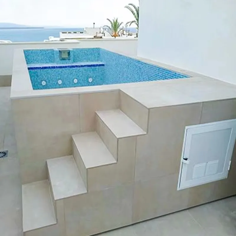 Large Outdoor Acrylic Swimming Pool For Kids For Jacuzzi Swim Spa With Fiberglass Wood Pool Tools Accessories – Image 5