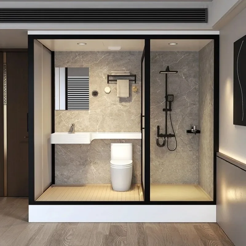 Integrated shower room Household toilet Simple integrated toilet Integrated bathroom Dry and wet separation bathroom – Image 4