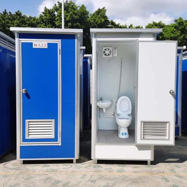 Modern Design Outdoor Prefabricated Mobile Toilet Convenient Portable Public Bathroom Constructed with Steel Sandwich Panel