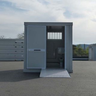 Conteneur sanitaire PMR avec wc, douche et lavabo