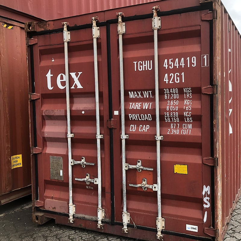 Contentor marítimo 40&rsquo;DV – 12 metros