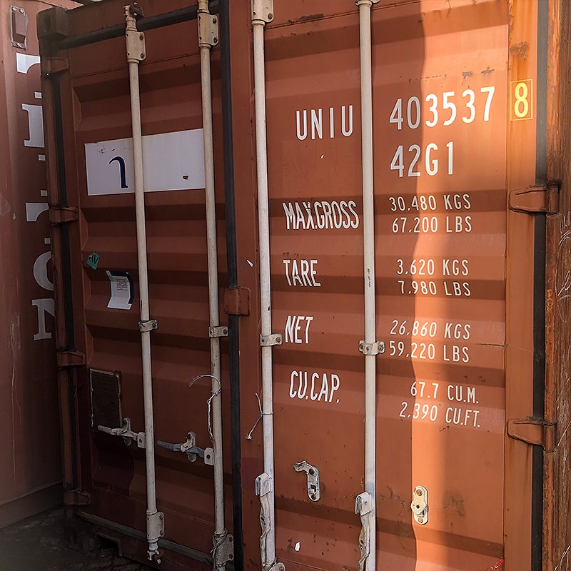 Contentor marítimo 40&rsquo;DV – 12 metros