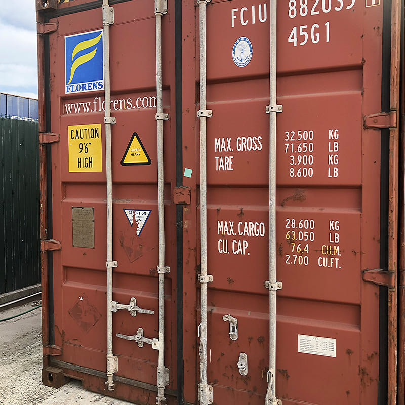 Contentor marítimo 40&rsquo;HC – 12 metros