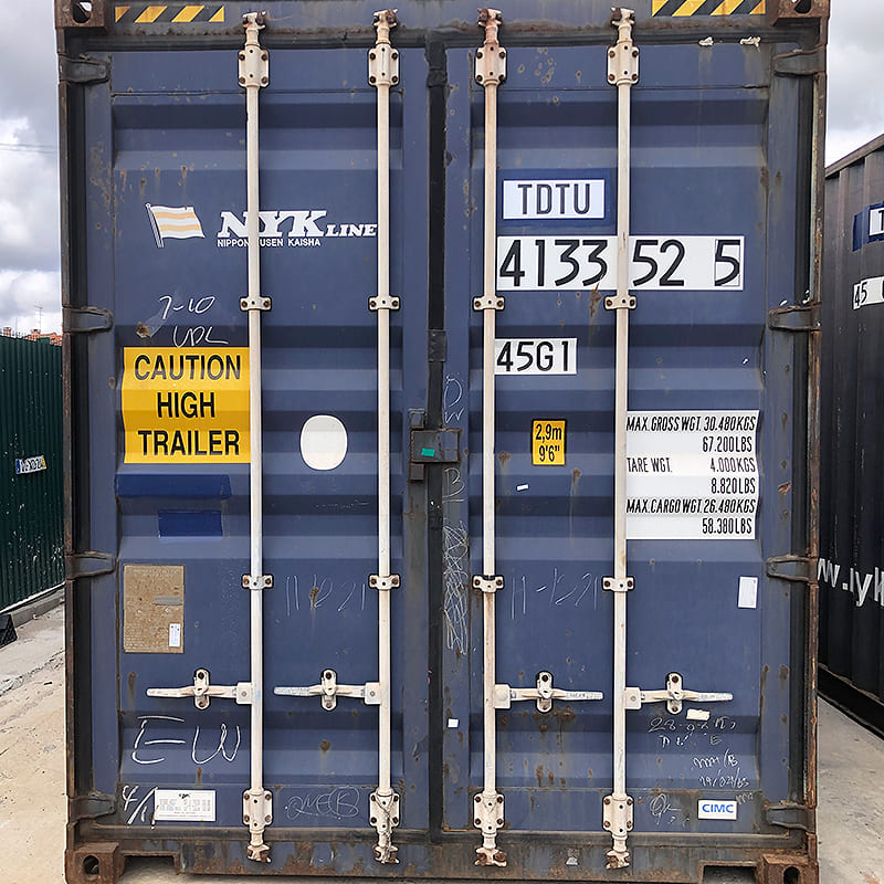 Contentor marítimo 40&rsquo;HC – 12 metros